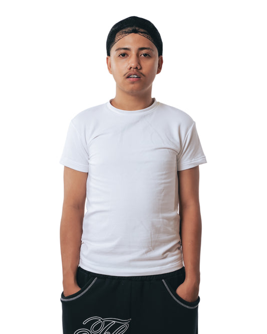 FW BLANKS: FITTED TEE WHITE