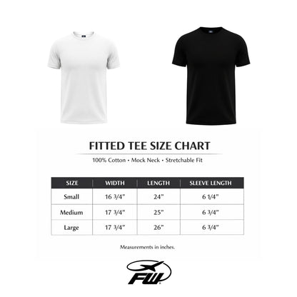 FW BLANKS: FITTED TEE BLACK