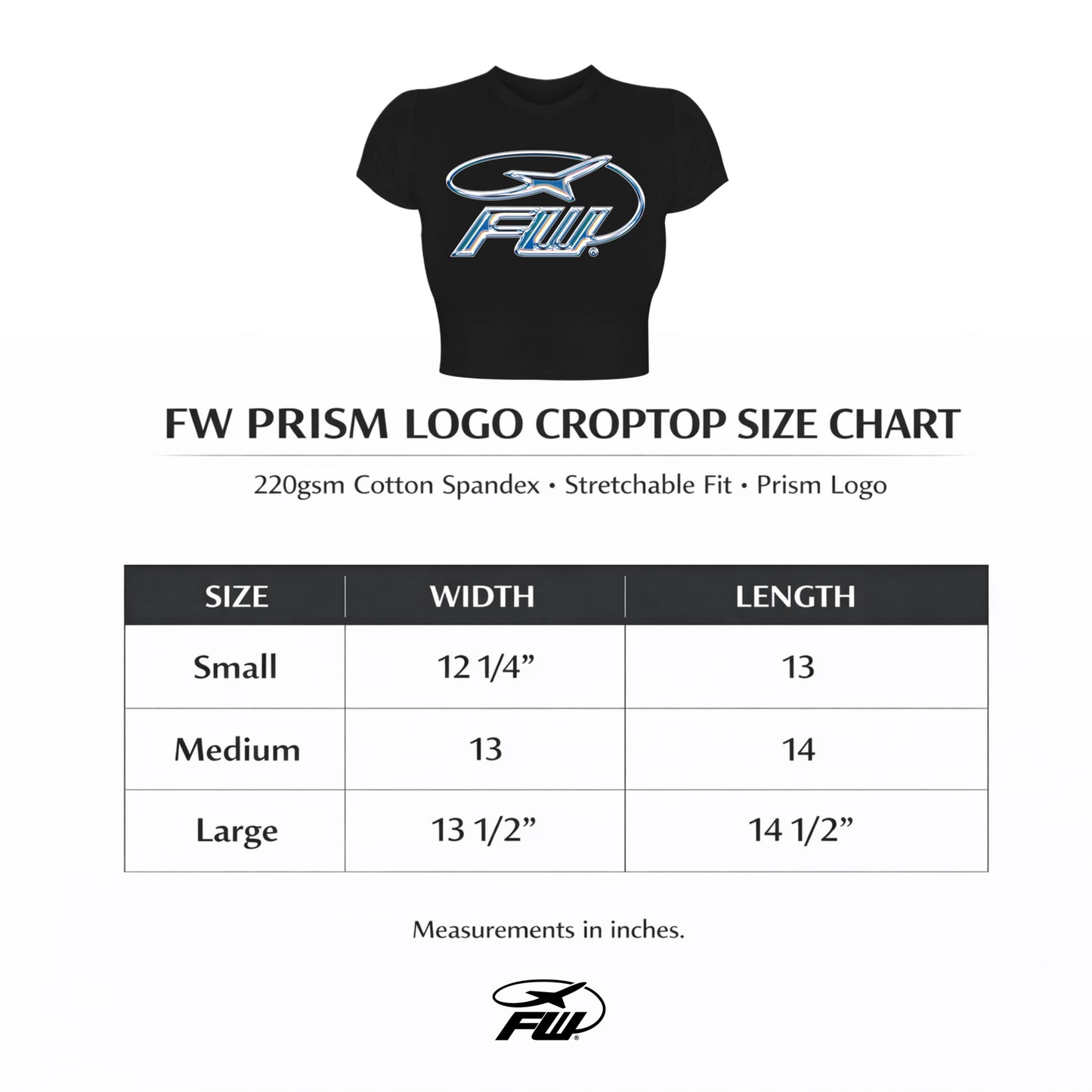 FW PRISM CROPTOP
